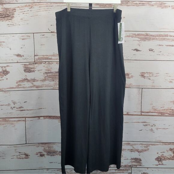 NWT Threads 4 Thought Kennedy Luxe Jersey Wide Leg Pant Black Size XXL - Picture 1 of 8